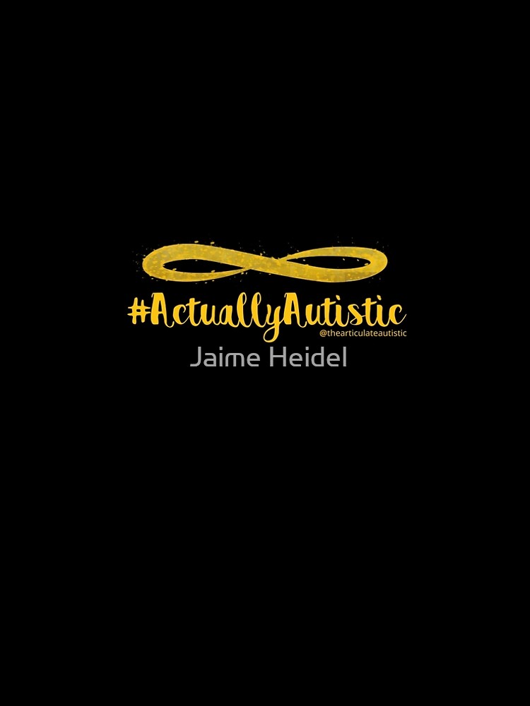 The Articulate Autistic Gold Infinity Logo by jaime06492