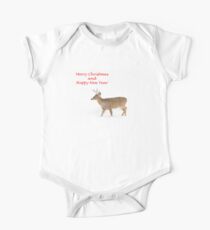Christmas Deer One Piece - Short Sleeve