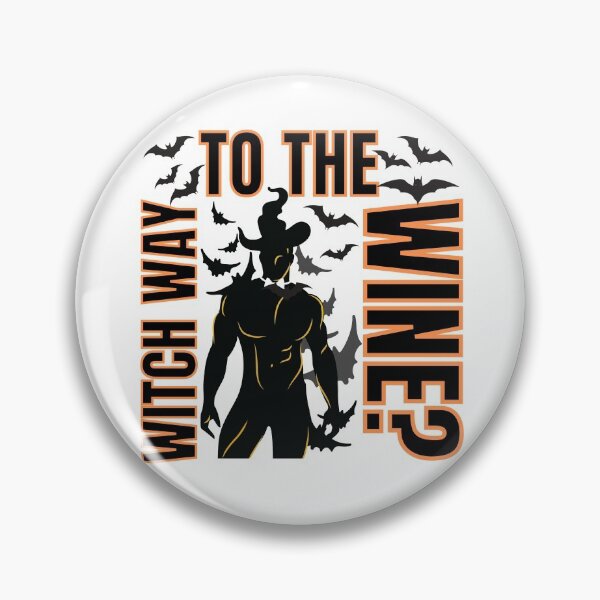 Item preview, Witch way to the wine? Funny Halloween wine drinking witch design. designed and sold by HROC.