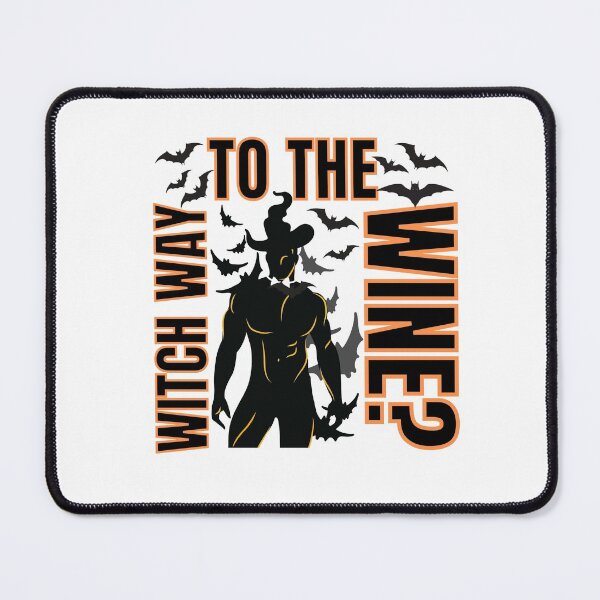 Item preview, Witch way to the wine? Funny Halloween wine drinking witch design. designed and sold by HROC.