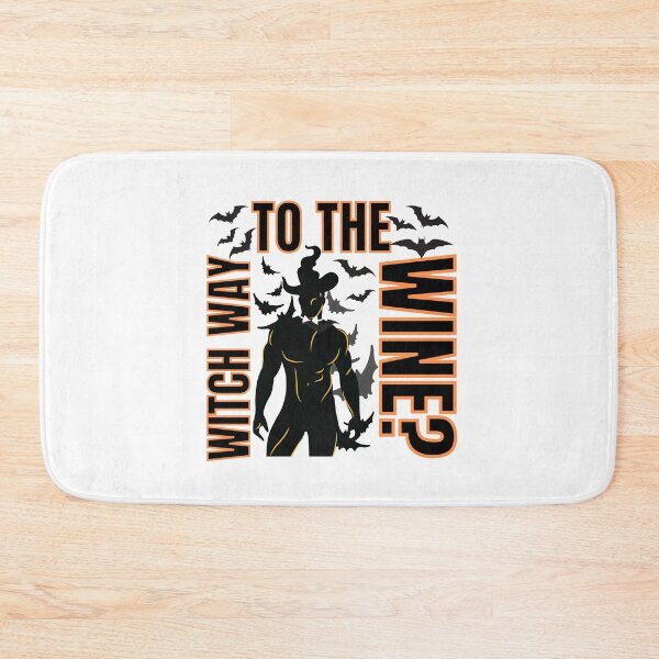 Item preview, Witch way to the wine? Funny Halloween wine drinking witch design. designed and sold by HROC.