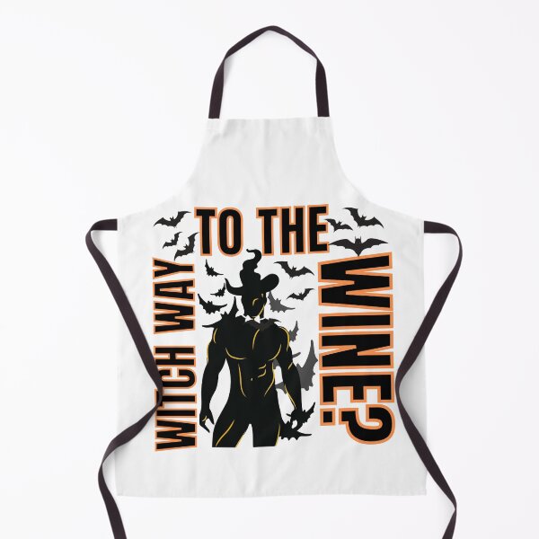 Item preview, Witch way to the wine? Funny Halloween wine drinking witch design. designed and sold by HROC.