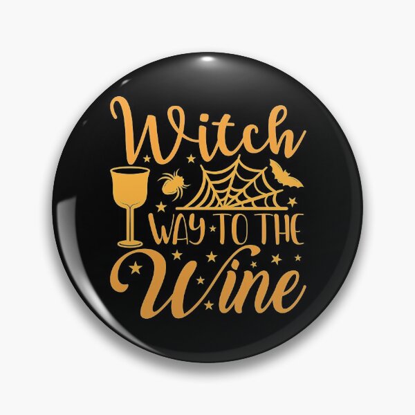 Item preview, Witch way to the wine? Funny Halloween wine drinking witch design. designed and sold by HROC.