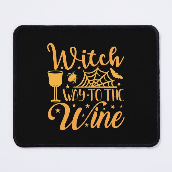 Item preview, Witch way to the wine? Funny Halloween wine drinking witch design. designed and sold by HROC.
