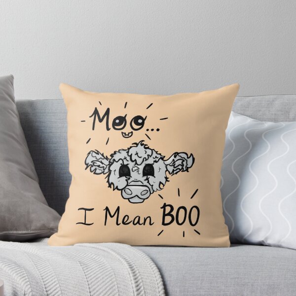 Item preview, Moo I mean Boo Ghost Cow designed and sold by BioLushGraphics.
