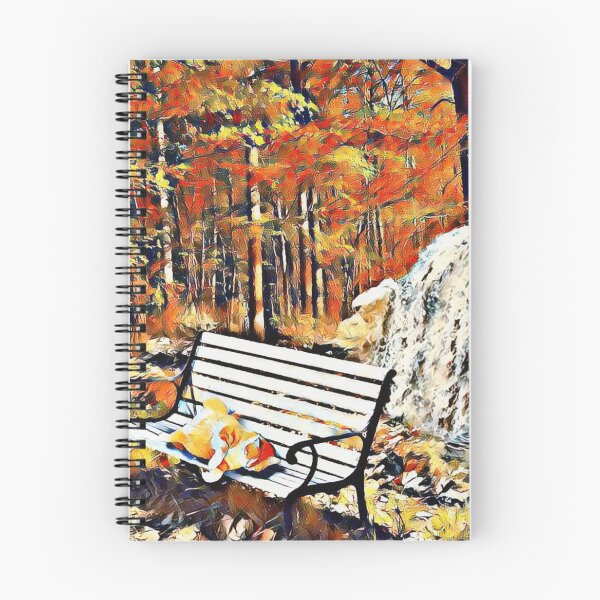 Item preview, Cat sleeps on a bench in the forest designed and sold by mmij.