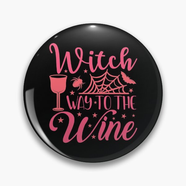 Item preview, Witch way to the wine? Funny Halloween wine drinking witch design. designed and sold by HROC.