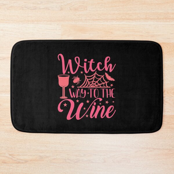 Item preview, Witch way to the wine? Funny Halloween wine drinking witch design. designed and sold by HROC.