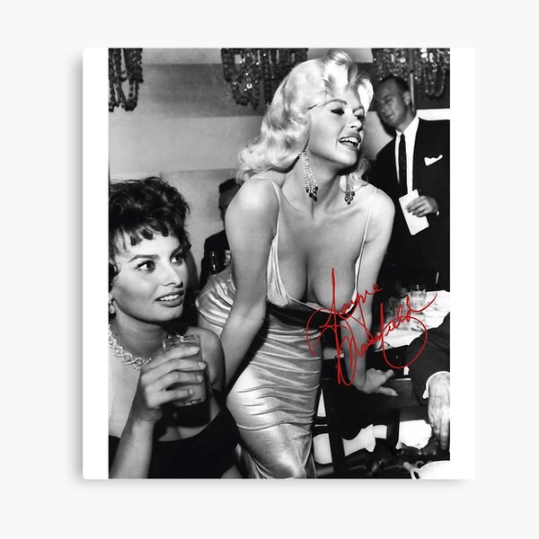 Item preview, Jayne Mansfield Blonde Bombshell pinup 1950s old Hollywood  glamour vintage beauty fan art designed and sold by JayneMansfielly.