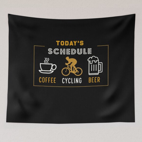 Item preview, Today's Schedule Coffee, cycling, beer designed and sold by KeliEngman.