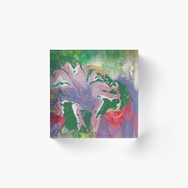 Purple tiny pour Acrylic Block