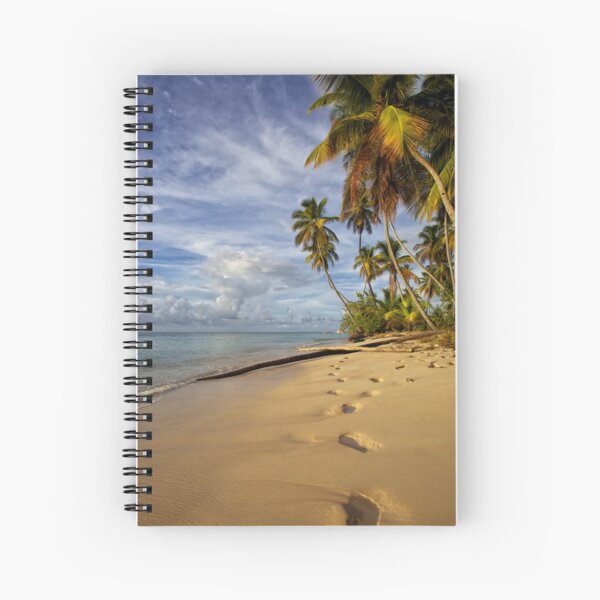 Man Friday Footprints Spiral Notebook