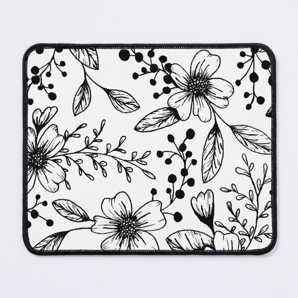 Item preview, Black and White Floral Design designed and sold by thosewhodreamco.
