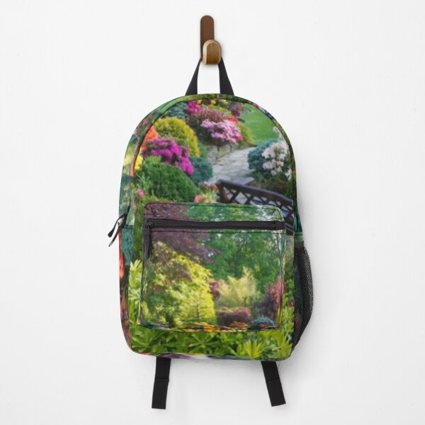 Item preview, Beautiful European circular garden with many colorful flowers designed and sold by LiveToLearn.