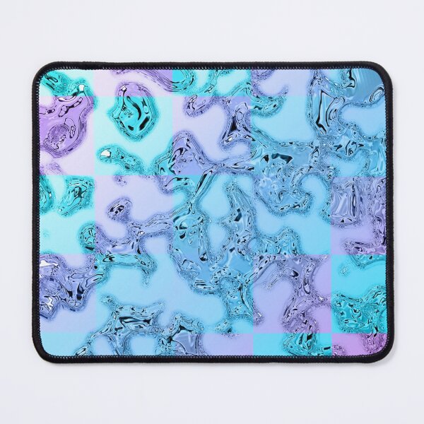 Item preview, Chrome Vaporwave 80s Checkers Waterdroplet designed and sold by melisssne.