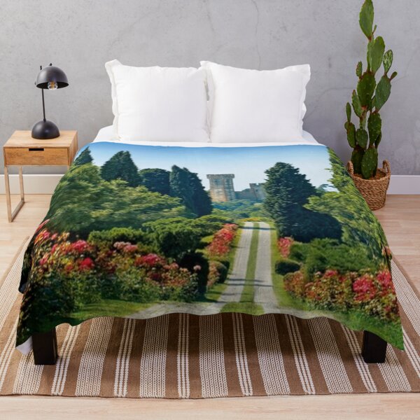 Item preview, Beautiful and relaxing European flowering garden in springtime with majestic castle and driveway designed and sold by LiveToLearn.