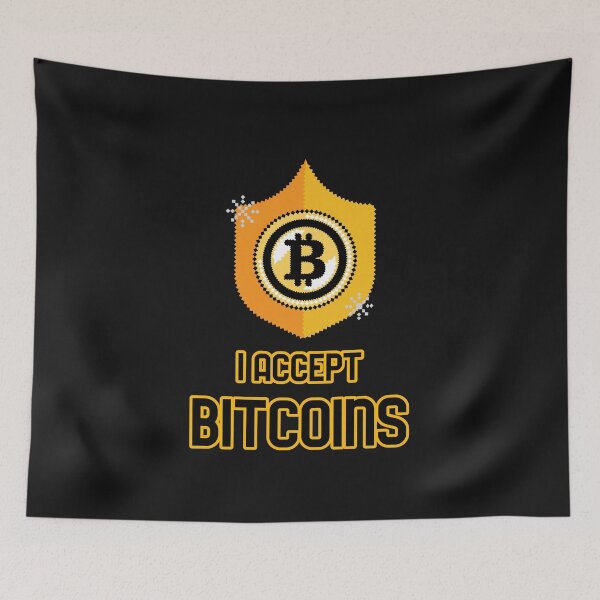 Item preview, I Accept Bitcoins designed and sold by Crypt0Tees.