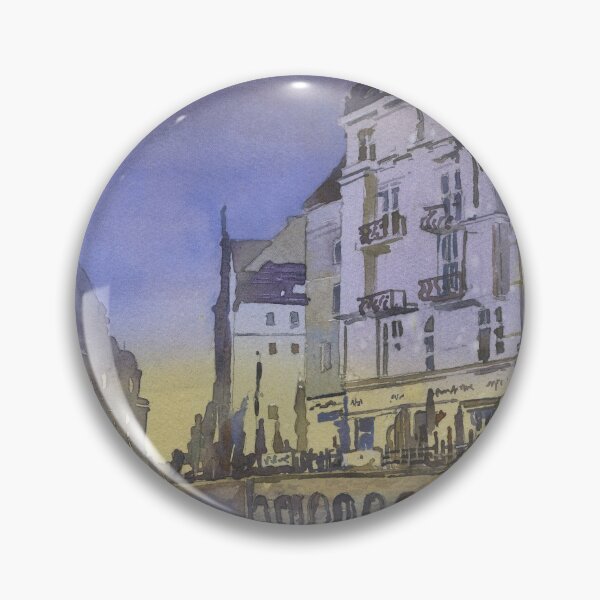 Item preview, Berlin Cathedral (Berliner Dom) in Berlin- Germany, Europe.  Watercolor painting Berlin Germany church purple yellow art designed and sold by rfoxphoto.
