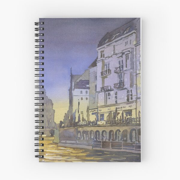 Item preview, Berlin Cathedral (Berliner Dom) in Berlin- Germany, Europe.  Watercolor painting Berlin Germany church purple yellow art designed and sold by rfoxphoto.