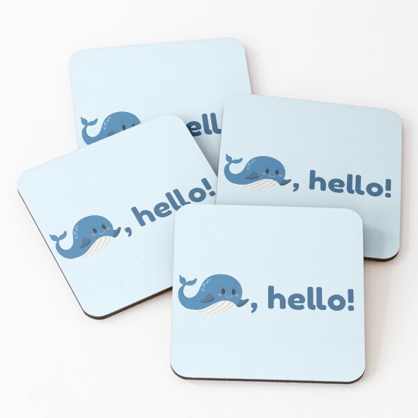 Item preview, Whale, hello! pun  designed and sold by punnylauren.