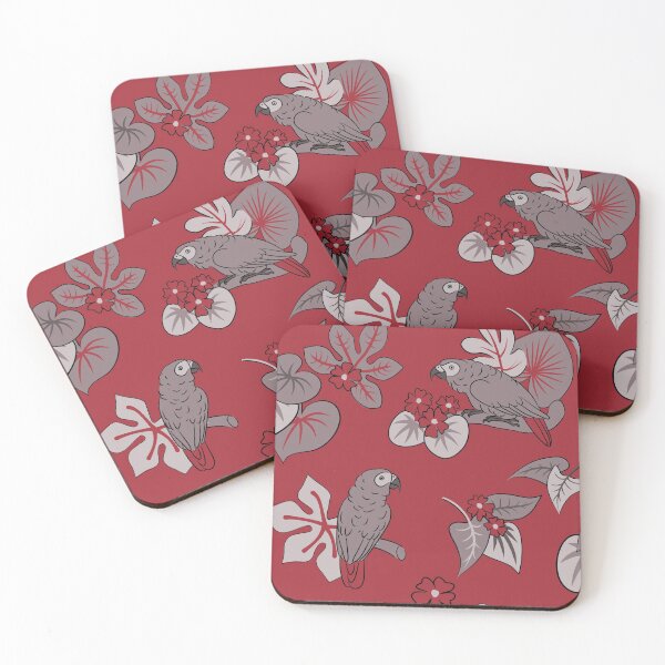 Item preview, African grey parrot pattern: red designed and sold by selfproclaimd.