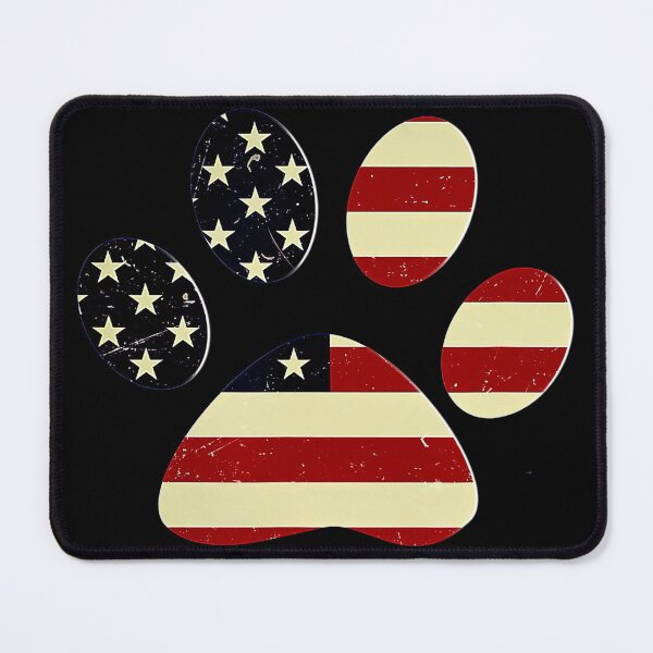 Item preview, Dog Paw Print Vintage American Flag Design designed and sold by BegayStore.