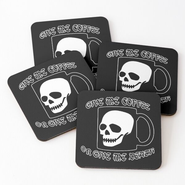 Item preview, Give me Coffee or give me Death Funny Comedy Caffeine Design designed and sold by melisssne.