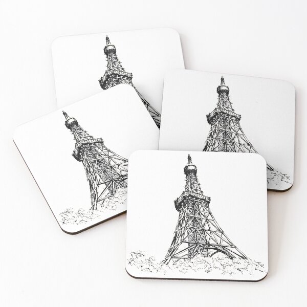 Item preview, Tokyo Tower Japan Ink Artwork Illustration designed and sold by arientss.