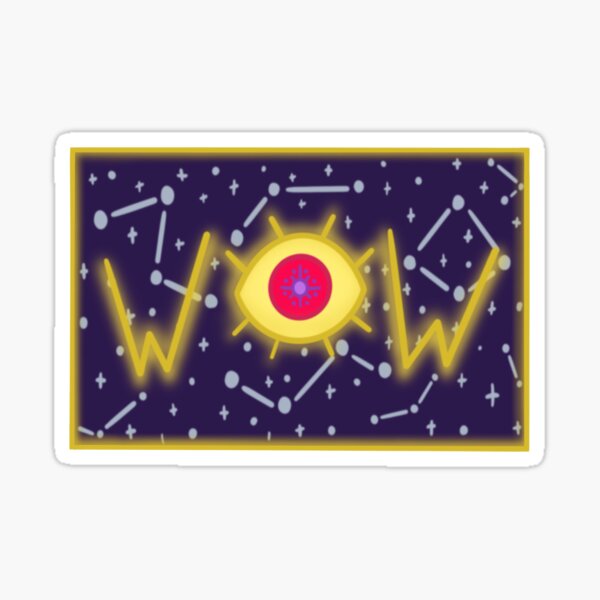 Wow Space Sticker