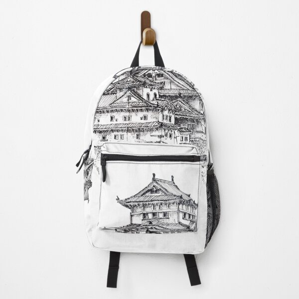 Item preview, Himeji Castle Japan Ink Artwork Illustration designed and sold by arientss.