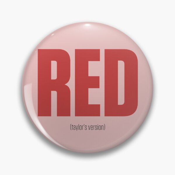red (taylor's version) inspired print Pin