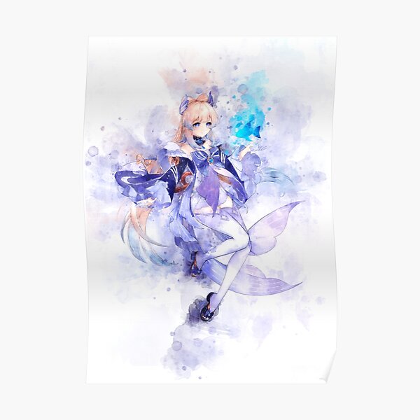 Sangonomiya Kokomi - Genshin Impact (Aquarelle) Poster
