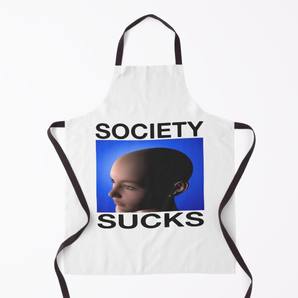 Item preview, Society Sucks Anti Social Introvert Stay Away Funny And Very Serious Quote Sticker designed and sold by blueversion.