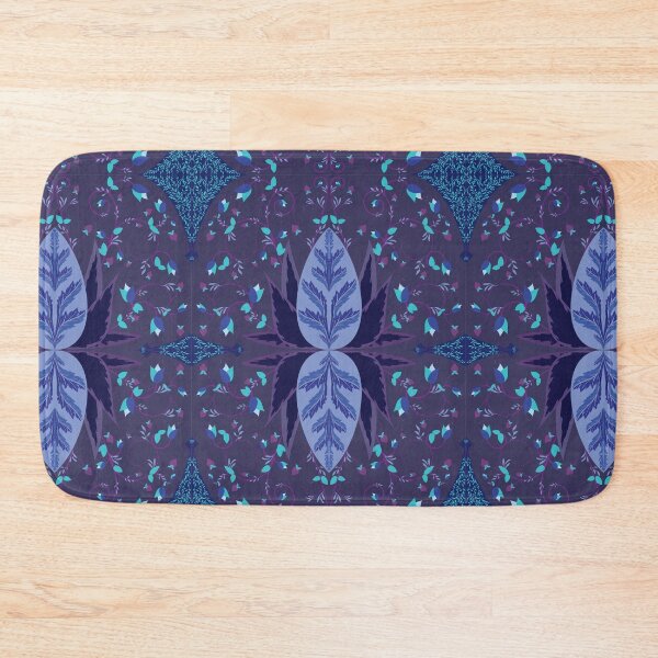 Item preview, Blue and Purple Flowers Pattern designed and sold by MissBennett.