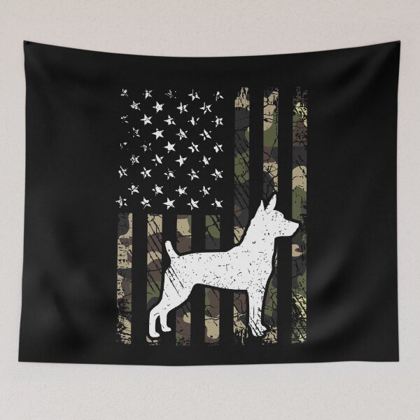 Item preview, Rat Terrier Camouflage USA Flag designed and sold by rafaeltto.