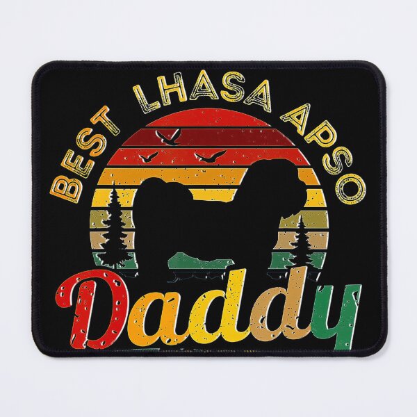 Item preview, Lhasa Apso Dad Best Daddy Dog Retro Vintage Gift designed and sold by BegayStore.