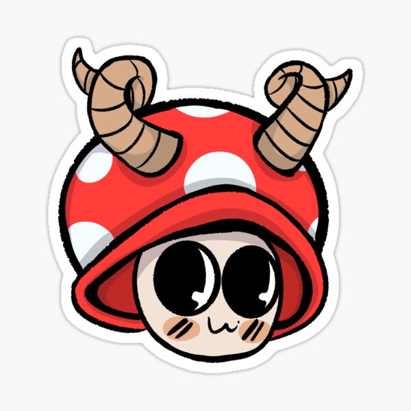 "Kinoko Magic Cute mushroom emoji" Sticker for Sale by DenikoART