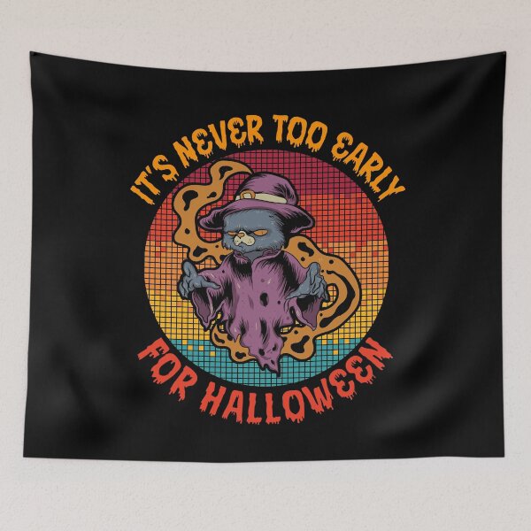 Item preview, It's Never Too Early For Halloween Cat designed and sold by Fabvity.