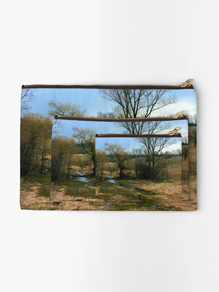 Thumbnail 2 of 4, Zipper Pouch, A Rivers Beginning................ designed and sold by Larry Llewellyn.
