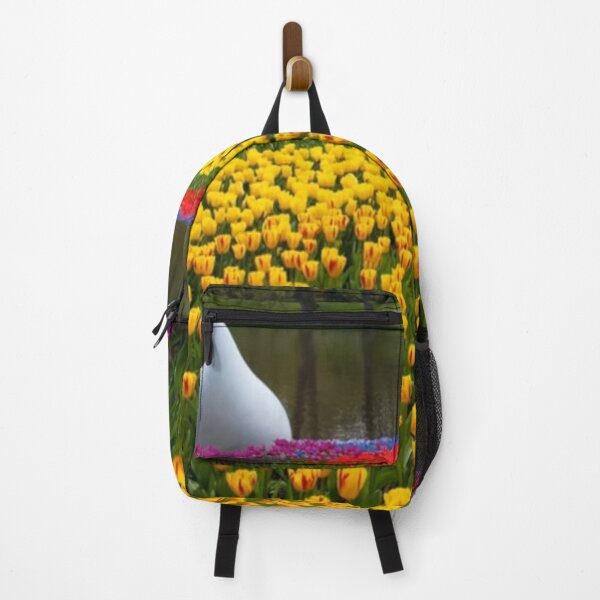 Item preview, Beautiful and relaxing European flowering garden in springtime with Tulips and a pond designed and sold by LiveToLearn.