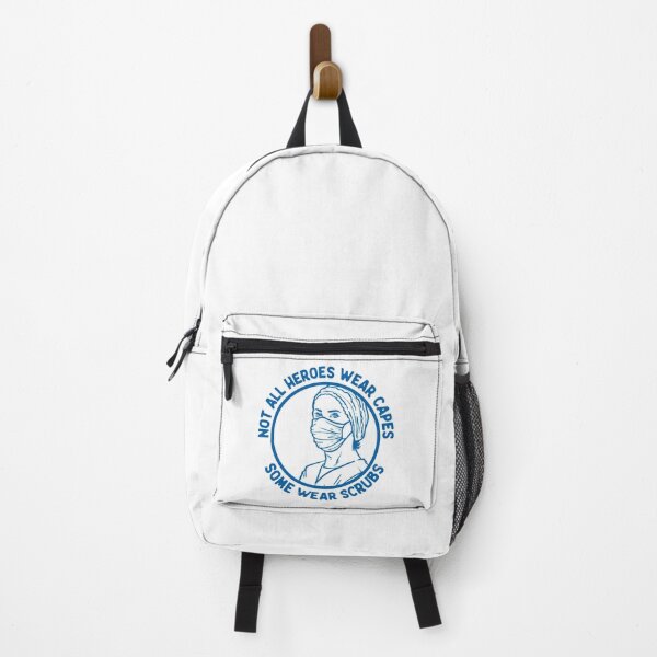 Item preview, Not All Heroes Wear Capes Some Wear Scrubs, Healthcare Workers, Blue designed and sold by anghelapparel.