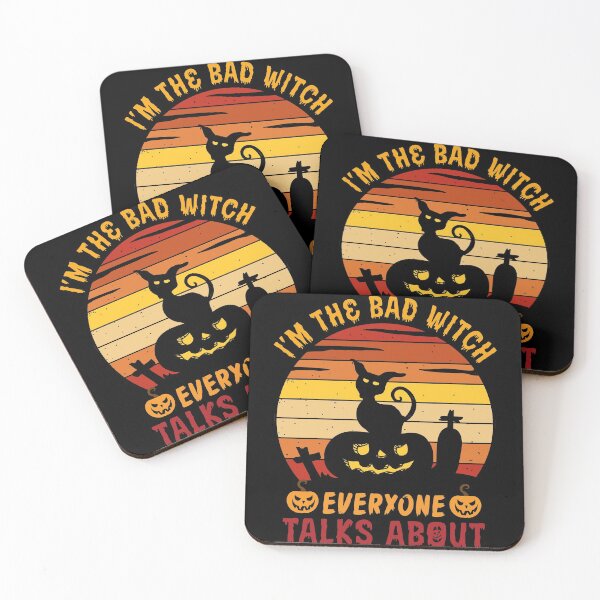 Item preview, Funny Halloween Cat, I'm The Bad Witch designed and sold by Fabvity.