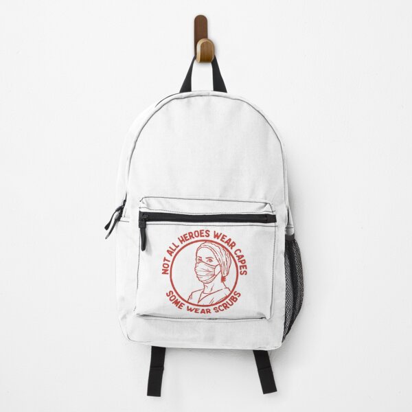 Item preview, Not All Heroes Wear Capes Some Wear Scrubs, Healthcare Workers, Red designed and sold by anghelapparel.