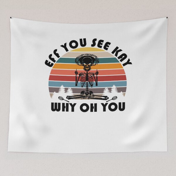 Item preview, Eff you see kay why oh you funny Skeleton Yoga  designed and sold by kamilbogaty1.