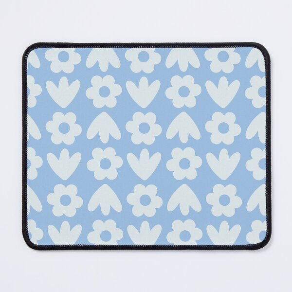 Item preview, Freja Flowers Scandinavian Floral Pattern in Powder Blue designed and sold by kierkegaard.