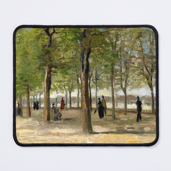 Terrace in the Luxembourg Gardens - Vincent Van Gogh Mouse Pad