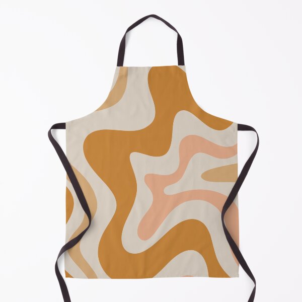 Item preview, Retro Liquid Swirl Abstract Pattern Square in Boho Putty Terracotta Rust Blush Ochre designed and sold by kierkegaard.