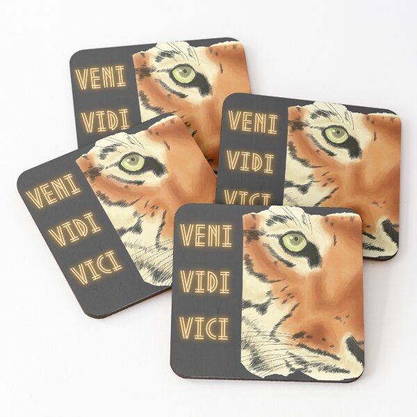 Item preview, Veni Vidi Vici - Tiger - Latin Proverb - Motivation designed and sold by BunnyBizarre.