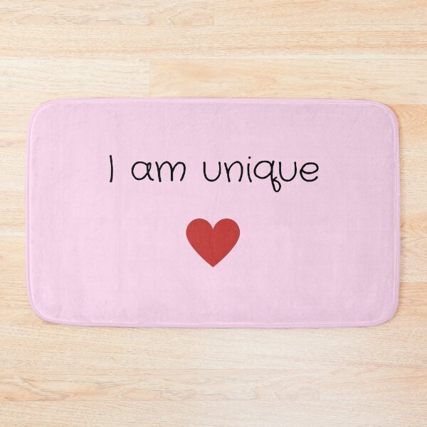 Item preview, Body Positive, self acceptance, self love quote "I am unique" design designed and sold by slimevil.