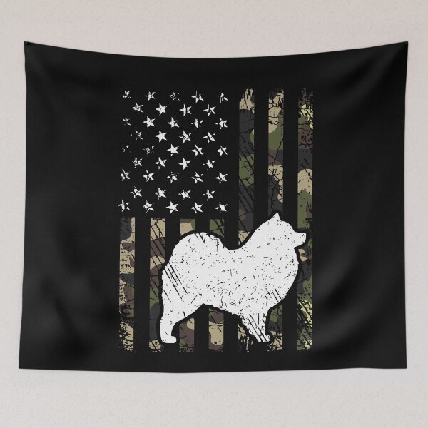 Item preview, Samoyed Camouflage USA Flag designed and sold by rafaeltto.